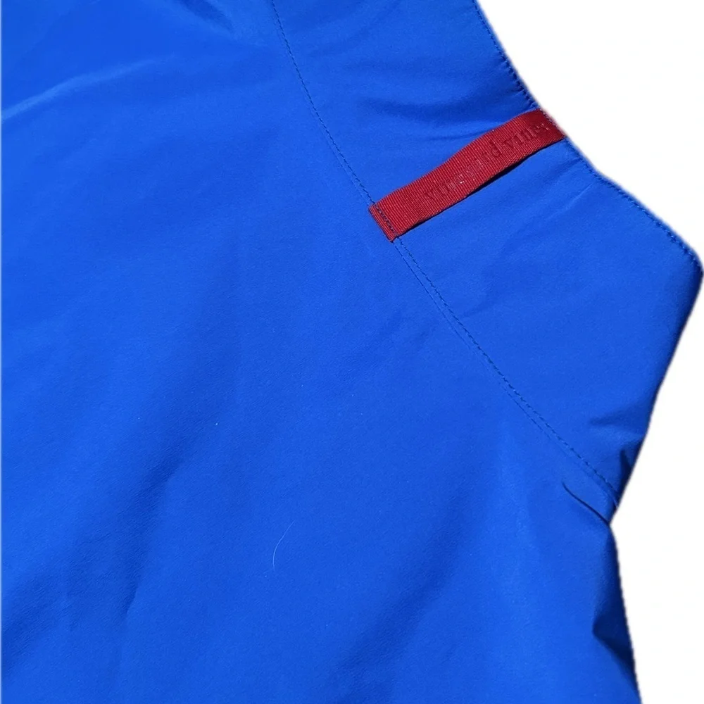 Vineyard Vines Men’s Preppy Blue Orange Lightweight Golf Shell Vest Jacket M